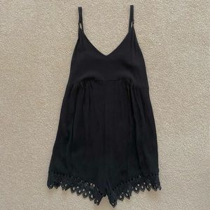 Black boho style romper from Forever 21 in a size S.